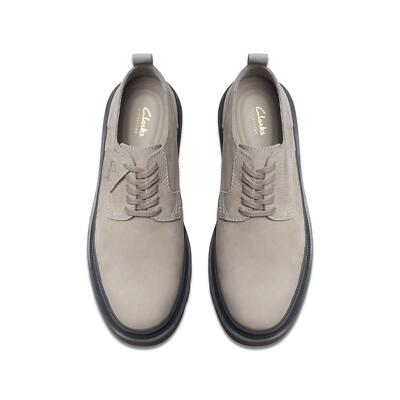 靴 Clarks Badell Lace size75 Clarks Mens Badell Lace Grey Leather Dress Oxford Shoes | eBay