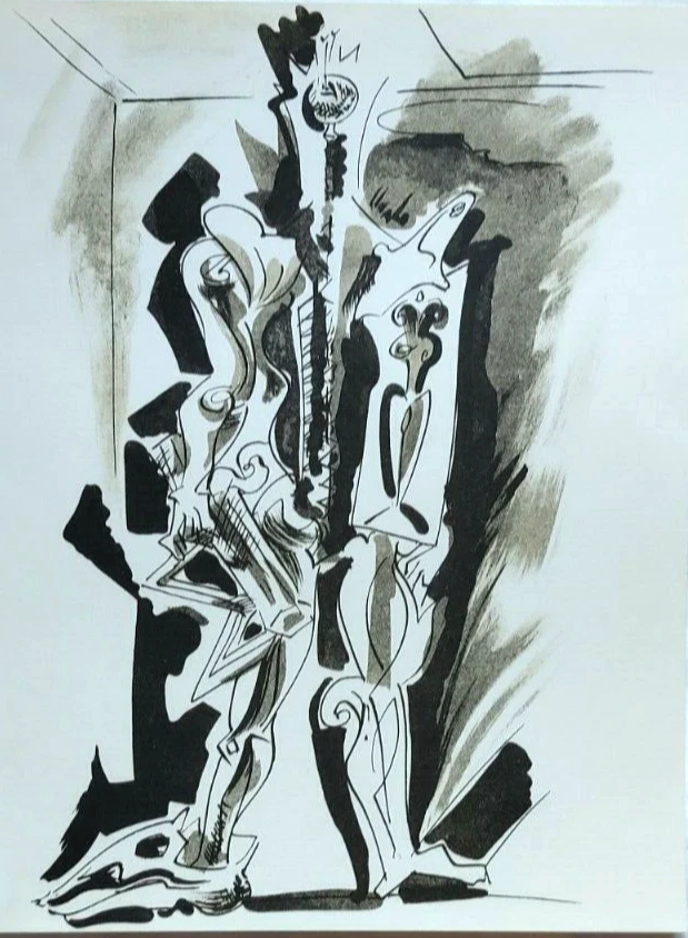 Andre Masson Hommage a Dorothea Tanning para XXe Siècle 1977 Foto 2 de 4