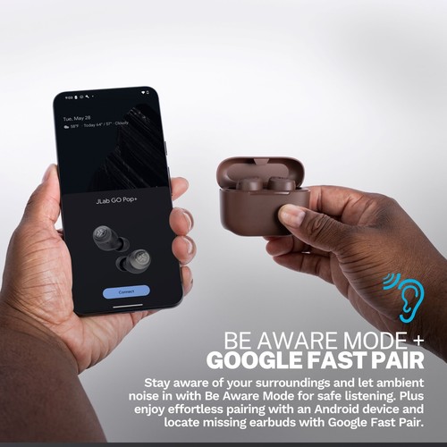 JLab Go Tones+ Bluetooth Earbuds, True Wireless, In-Ear Headphones, App, - Picture 11 of 46