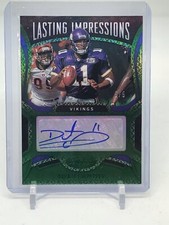 Daunte Culpepper Auto #5/5 2020 Certified Lasting Impressions Green Vikings
