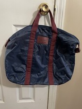 Vintage Pierre Cardin Paris New York Blue Nylon Travel Bag