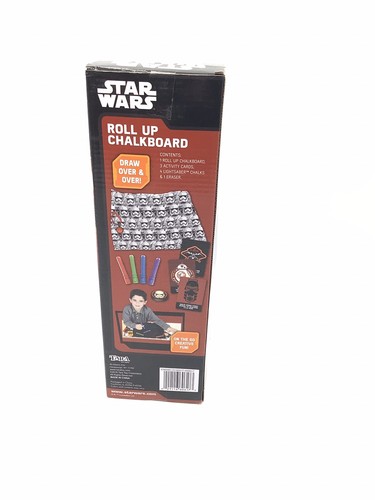 Star Wars Roll Up Chalkboard With Chalk Disney Kid's Activity Travel Set New - Picture 2 of 3