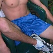 Adidas 90s Rare Genoa Soccer Shorts Glanz Satin Nylon Silky Royal Blue Large