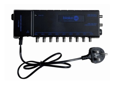 Blake F 8 Set Verstärker 8dB Low Noise LTE700 (Ch21-48) 2 Zoll UKW/DAB-UHF 12V Line Power