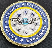 USAF AFSA Air Force Sergeants Association Pikes Peak Chapter Custom Challenge Co