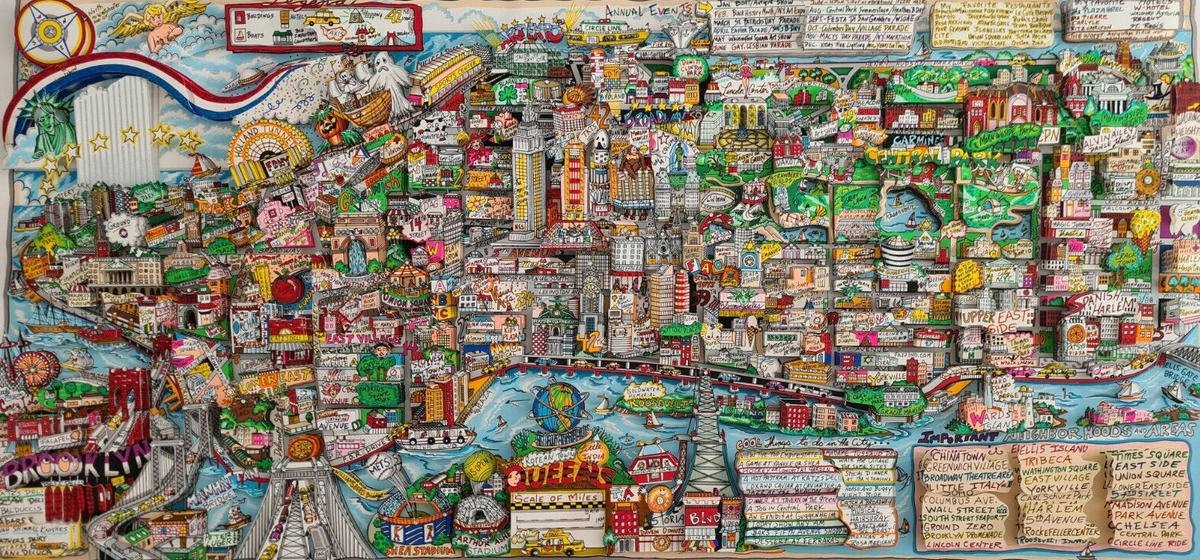 Charles Fazzino 3X 3D New York NY Is DX Vers PopART City