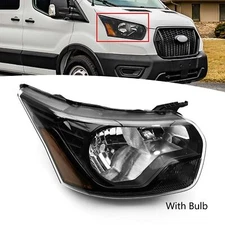 Headlight Assembly Black Housing For 2015-2024 Ford Transit Right Passenger Side