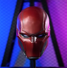 Máscara de Caballero Arkham Capucha Roja Batman Gotano Casco Halloween Accesorios Juegos con disfraces Regalo