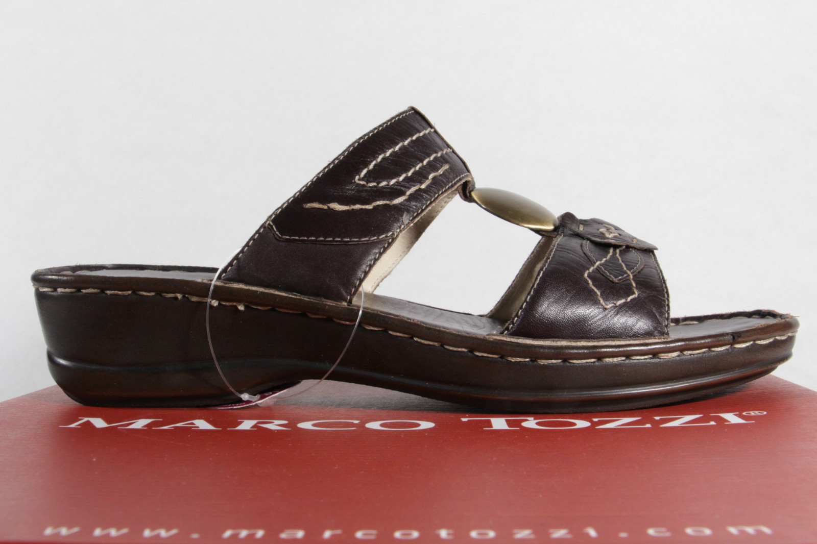 APL Marco Tozzi sandali donna vera pelle marrone NUOVI!