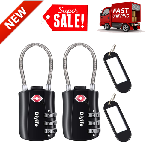 X TSA Candado de Seguridad de 3 Candados de CombinacióN para Maletas | eBay