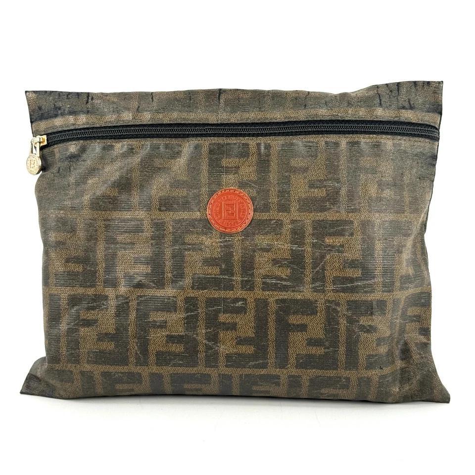 Fendi Zucca Pouch Purse PVC Authentic 251T0237 - Image 2 of 4