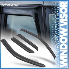 Window Visor Shade Vent Sun Wind Deflector for 09-18 Dodge Ram 1500 Extended Cab