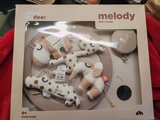 Done By Deer Musical Mirror Mobile - Powder