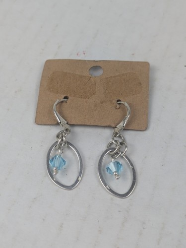 Orecchini Pendenti A Cerchio In Argento 925 Con Opale Verde – Gioiello Donna, Regalo In Confezione Elegante