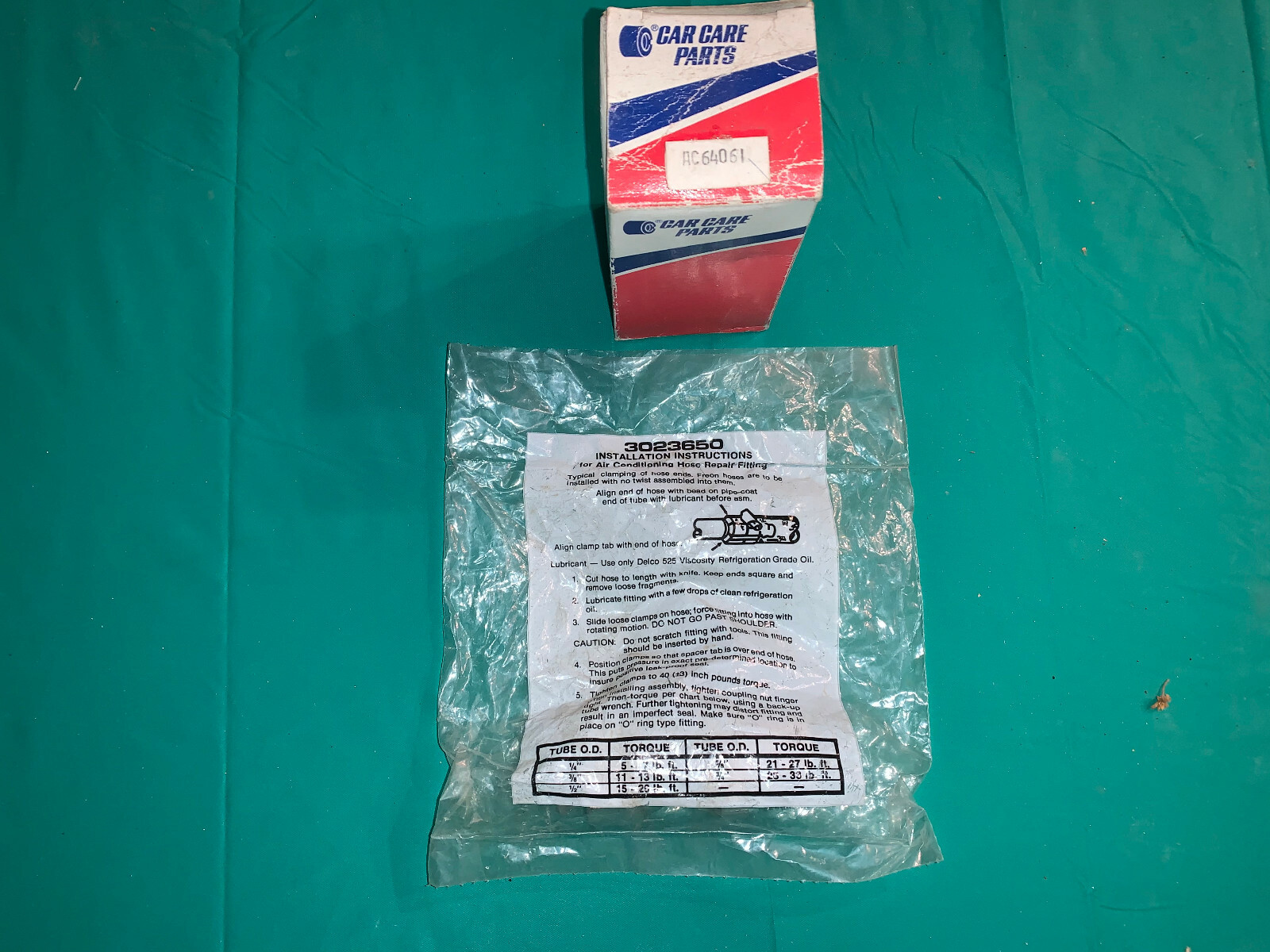 NOS A/C Hose repair fitting 3023650 Distrubuted by Car Care Parts eBay