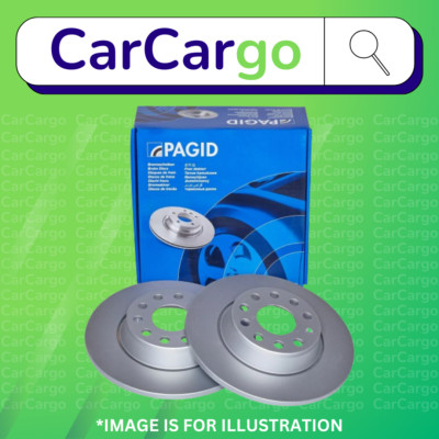 Pagid Vented Front Brake Discs Pair For VW Golf Plus 1.6 TDI 2009-2013 280 mm