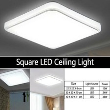Bright LED Dimmable Ceiling Down Light Panel Wall Kitchen Bathroom Lamp Square