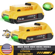 Pack For Dewalt 20V 20 Volt Max Lithium Ion Battery DCB203 DCB207 DCB201 DCB206