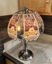 Vintage Peyton Manning Indianapolis Colts Glass Touch Lamp 22” Decorative NFL