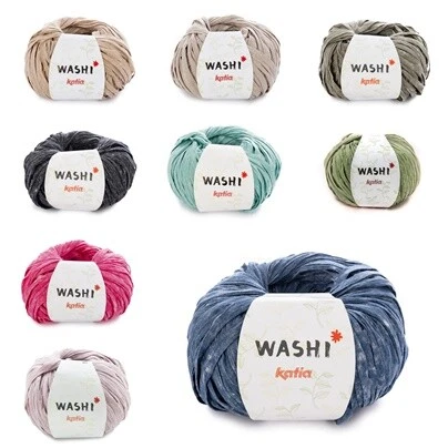 Wolle Katia Washi Bändchengarn Viskose Polyester  100g - Bild 1 von 1