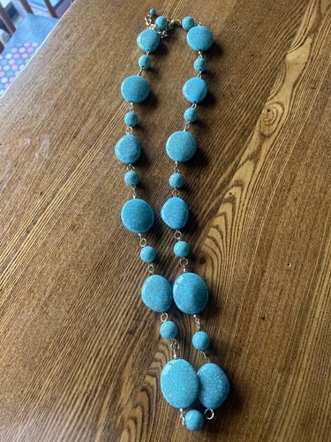 Joan Rivers Classics Collection Necklace Fashion Jewelry Turquoise Stone - Picture 10 of 10