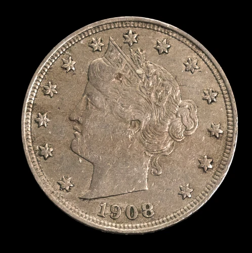 1908 .05C Liberty Nickel Extra Fine Circulated *1933 Free S/H