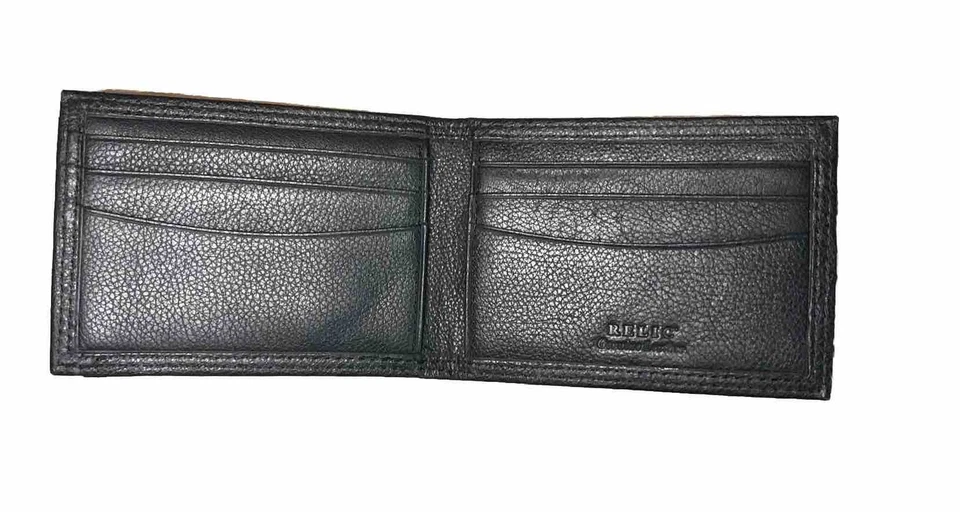 New Relic Mens Black Slim Bifold Genuine Leather with Card Slots - Image 2 of 4
