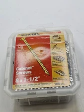 (QTY 300) GRK Fasteners 114073 Washer Head Cabinet Screw #8 x 1-1/2"