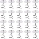 20 Upholstery Pins Bed Skirt Fabric Screws Twist Holders Headliner Tacks Clear