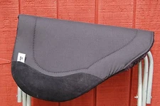 RIDERS CHOICE SADDLE PAD BARREL ROUND BLACK FREE SHIP NEW MADE IN ALABAMA USA