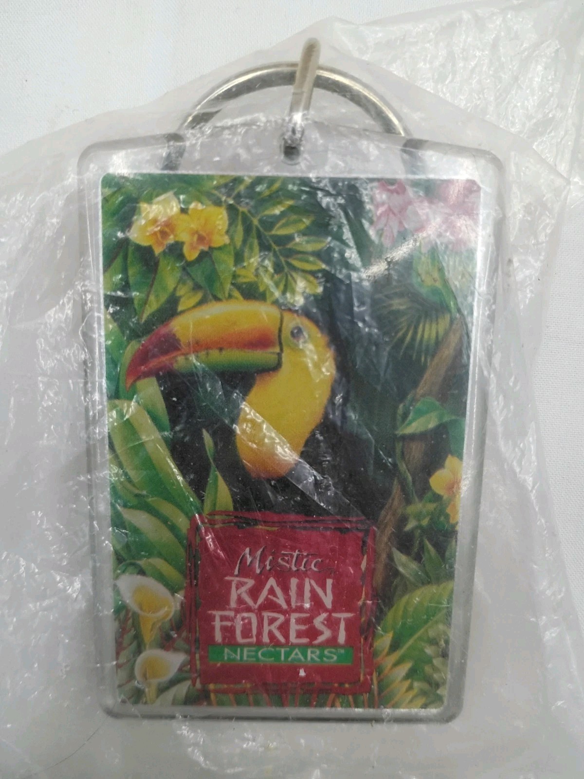 New, Vintage Souvenir, Mystic Rainforest Advertising Keychain Key Ring