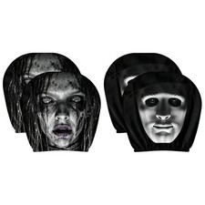 Scary Headrest Covers for Cars 2 Piece Halloween Stretchy Protector special