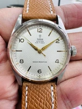 Tudor Oyster Air-Tiger Vintage Ref 7909 35mm Amazing Honeycomb Dial Mens Watch