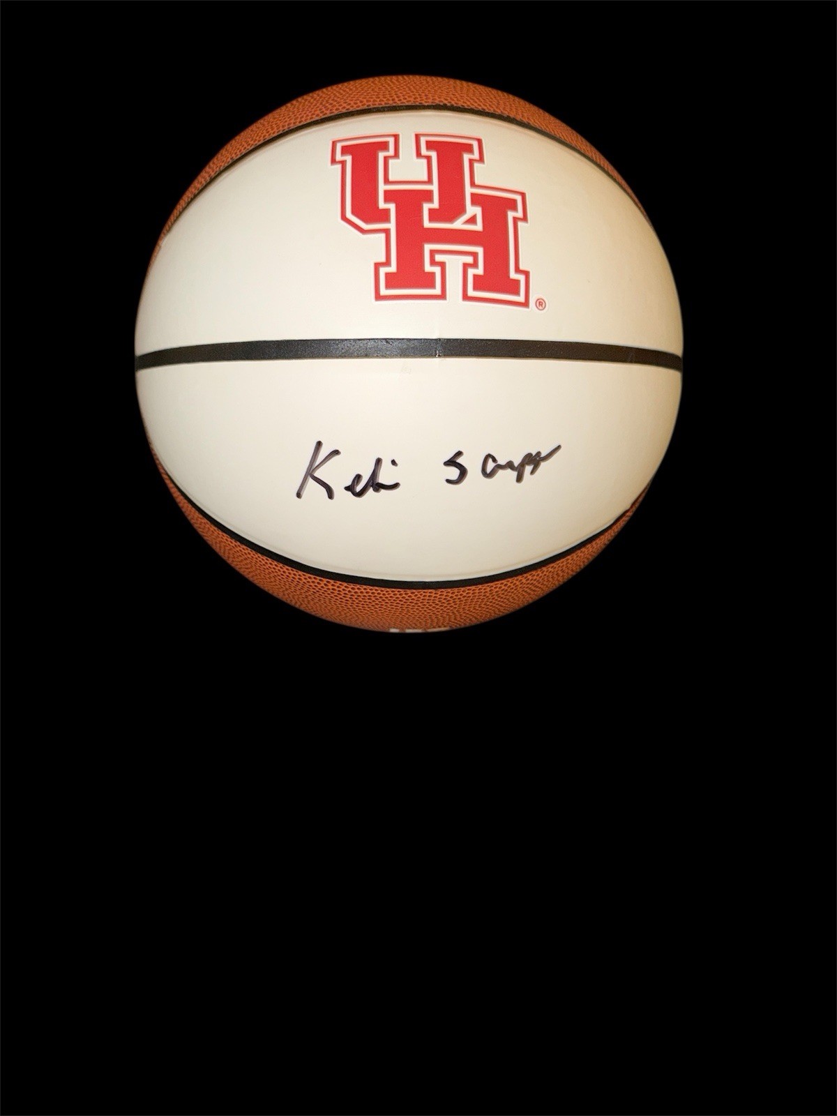 Kelvin Sampson Autographed Signed Houston Cougars LOGO BASKETBALL HEAD COACH BIG 12 UH JSA 2 