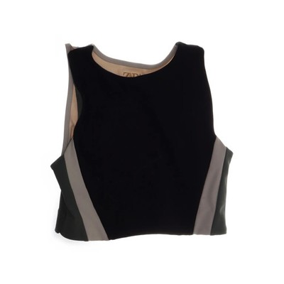 Zara, Sport-BH, Größe: 74/80, Grau/Beige, Elasthan/Polyester, Mädchen #UCa