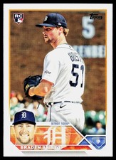 2023 Topps Update Braden Bristo #US282 RC Rookie Detroit Tigers