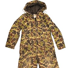 Cabela's Coveralls Men Small Camo Insulated Goose Down Duck Hunter Outdoor