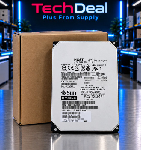 open box HGST HUH728080AL5200 8TB 7.2K RPM SAS 12Gb/s 3.5" Enterprise HDD