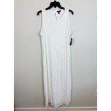 Vince Camuto Textured Sleeveless Maxi Dress Size L