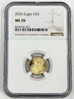 2026 $5 American Gold Eagle 1/10 oz NGC MS70 Five Dollars Bullion US Coin GEM