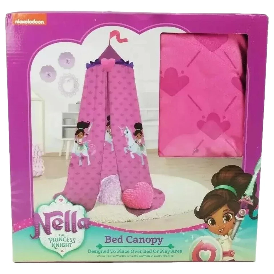 Dosel con cama doble Nella the Princess Knight, rosa para cama o área de juegos, Foto 2 de 2