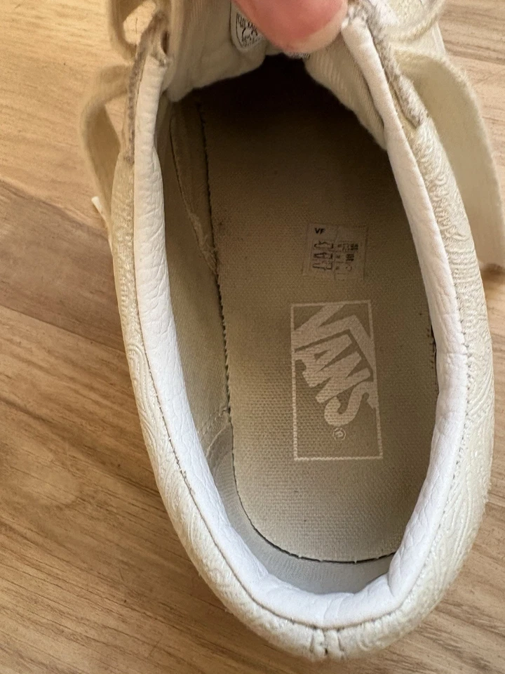 Furgonetas usadas raras Old Skool "Princesa Paisley" blanco hueso para mujer 8,5* Foto 2 de 4