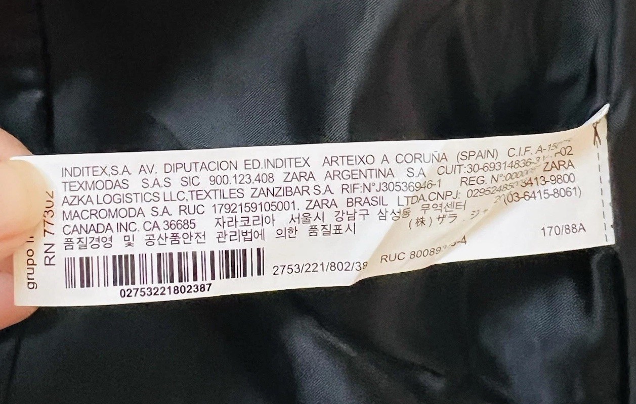 ZARA Blazer Jacket Basic Collection Womens Hounds… - image 6