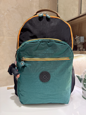 NWT KIPLING LARGE SEOUL BACKPACK, GREEN NWT Kipling Seoul Large Backpack, Jaded Green Tonal, w  main image 4