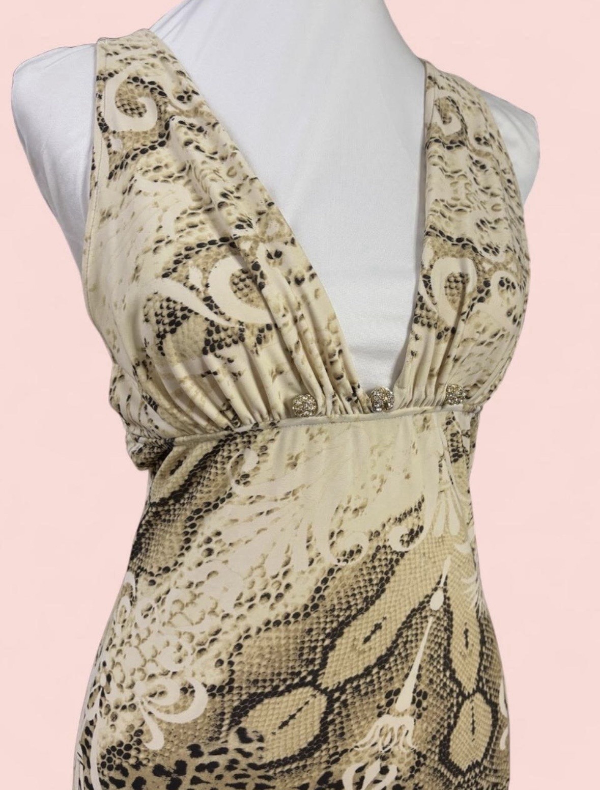 Roberto Cavalli SS2006 Python Leopard Print Dress… - image 5