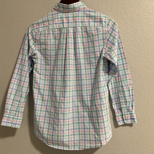 Vineyard Vines Boys Sz Medium 12 14 Button Down Father’s Day Golf Wedding Brunch - Picture 4 of 6