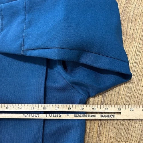 VINTAGE 80s | Aero Mode Blue Mechanic Work Shop Jacket sz S image 8