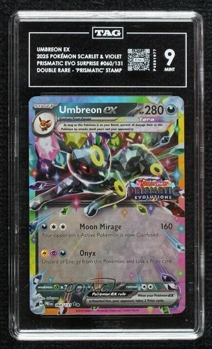 Umbreon ex (Surprise Box Promo) Pokemon Prismatic Evolutions TAG 9 MINT