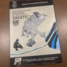 Geological Mining Zacatecas Mexico 3 Large Color Maps 1992 Complete Gold Silver
