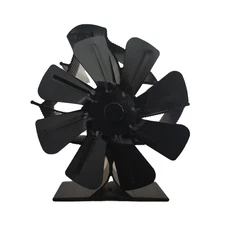 8-Blade Heat Powered Stove Fan for Wood/Log Burner/Fireplace increases 80% mo...